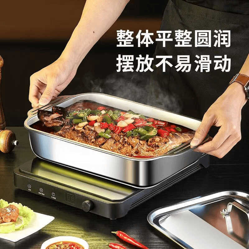 Противень с крышкой из нержавеющей стали