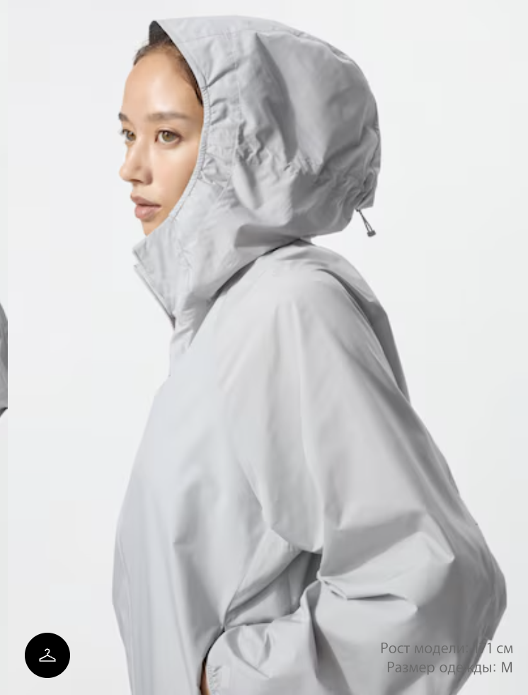 Ветровка UNIQLO с защитой от UV (UPF50+)