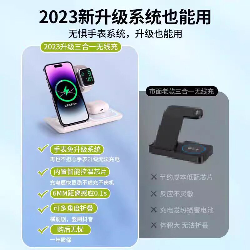 Беспроводная зарядная станция 3в1