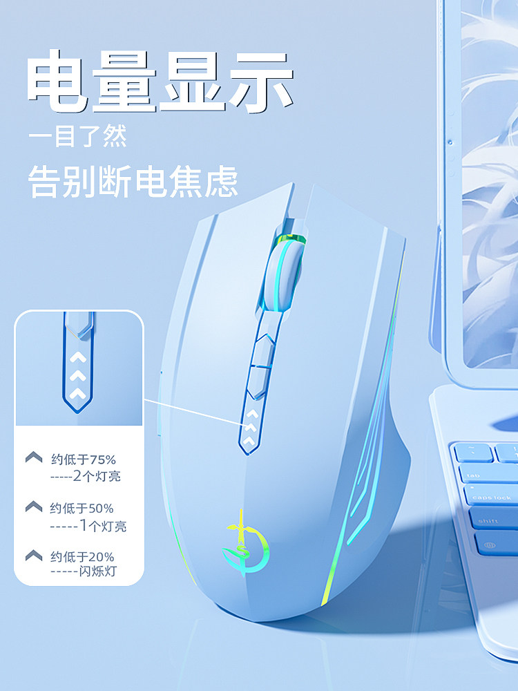 Беспроводная мышь с RGB подсветкой