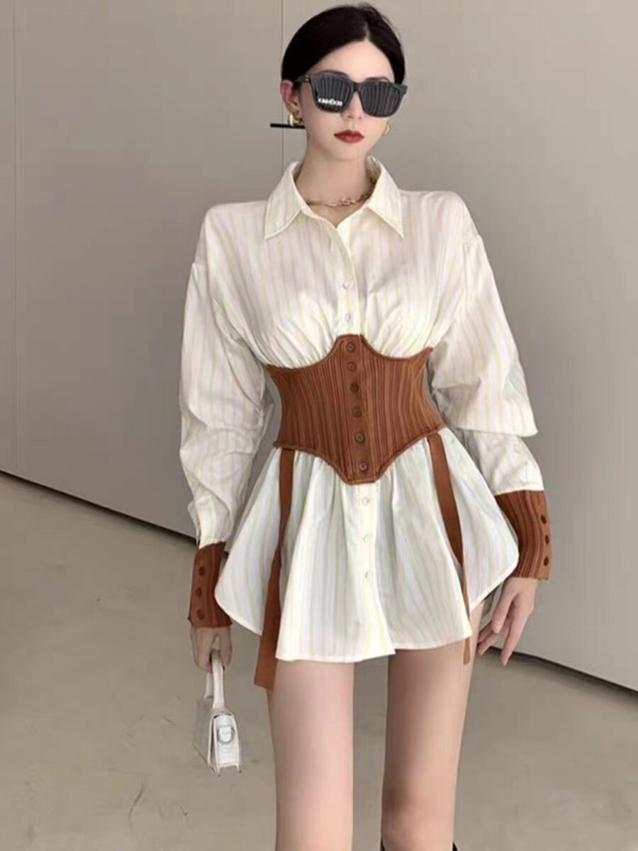 Женская рубашка-платье