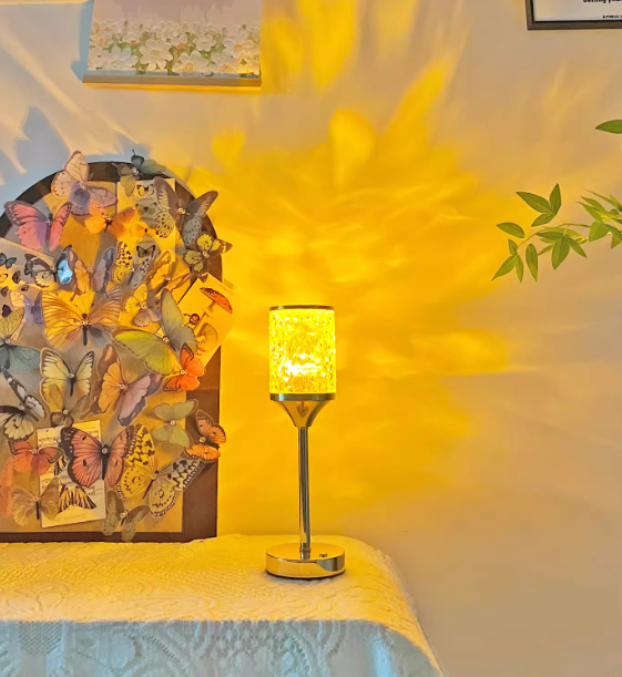 Атмосферная настольная лампа «Водная рябь»