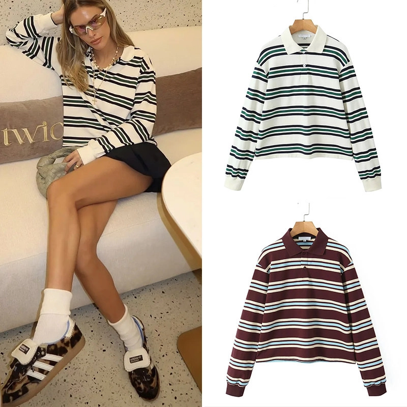 Женский лонгслив поло