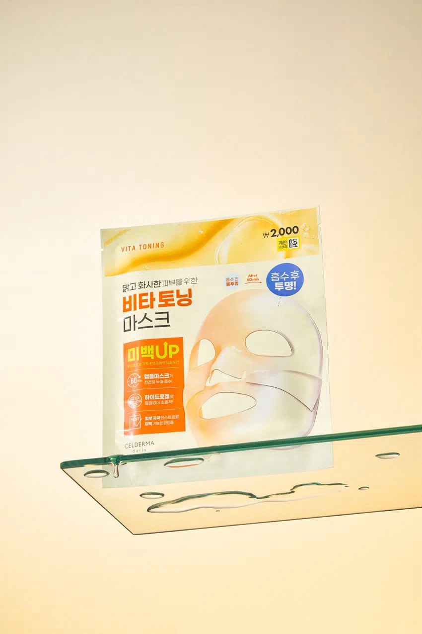 Гелевая тонизирующая маска CELDERMA Daily Vita Ton