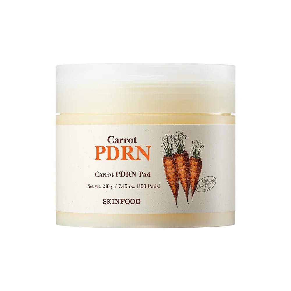 Увлажняющие тонер-пэды для лица Skinfood Carrot PD