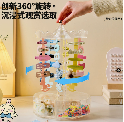 Вращающийся органайзер для заколок: 360°